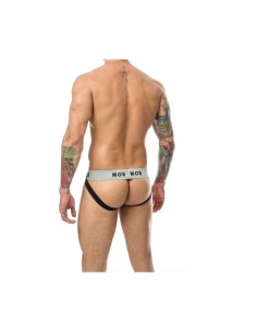 Tanga Mob Eroticwear Blanc Noir XL 2