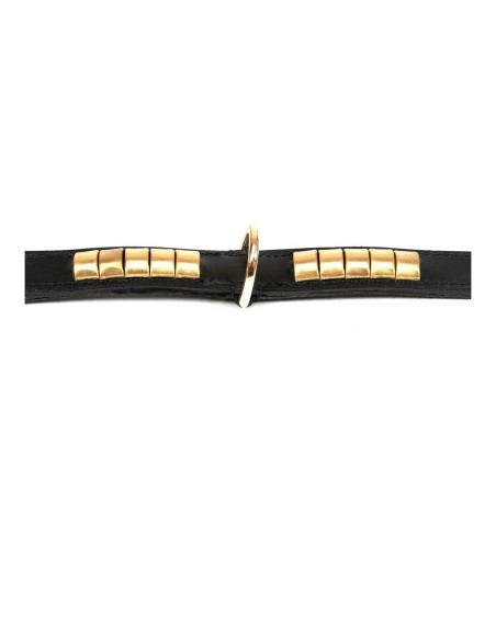 Collier pour Chien Gloria Duna Noir Doré (35 x 2 cm)