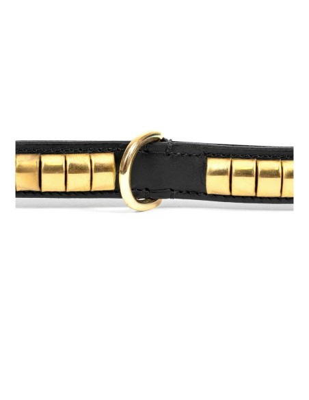 Collier pour Chien Gloria Duna Noir Doré (35 x 2 cm)