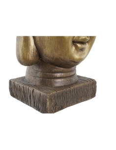 Cache-pot DKD Home Decor Fibre de Verre Doré Buda Oriental (25 x 25 x 36 cm) 2