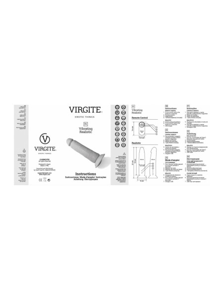 Vibromasseur réaliste Virgite 19 cm
