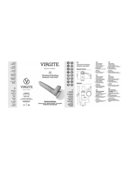 Vibromasseur réaliste Virgite 19 cm