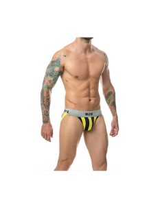 Tanga Mob Eroticwear Jaune Noir XL