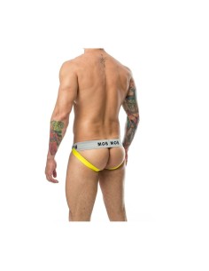 Tanga Mob Eroticwear Jaune Noir XL 2
