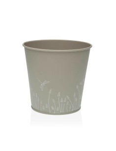 Pot Versa Zink Gris Métal (14 cm)