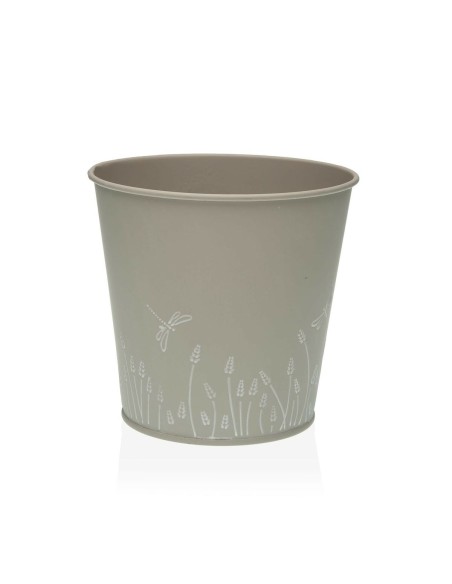 Pot Versa Zink Gris Métal (14 cm)