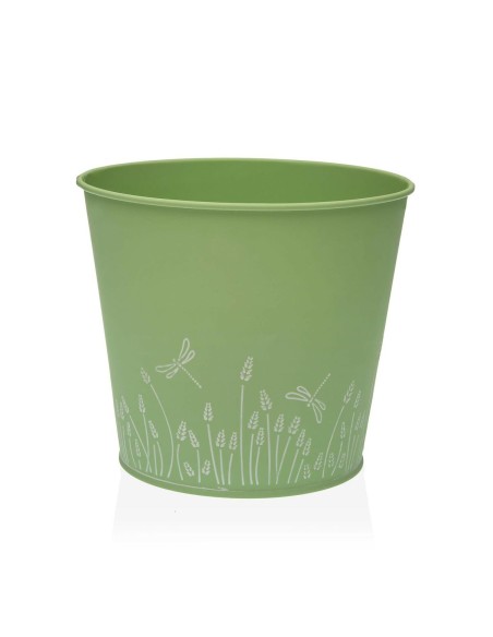 Pot Versa Zink Vert Métal (16 cm)