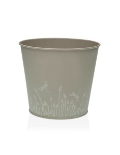 Pot Versa Zink Gris Métal (16 cm)