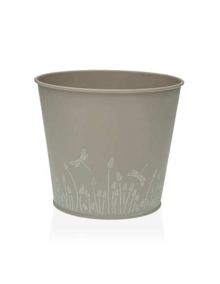 Pot Versa Zink Gris Métal (16 cm)