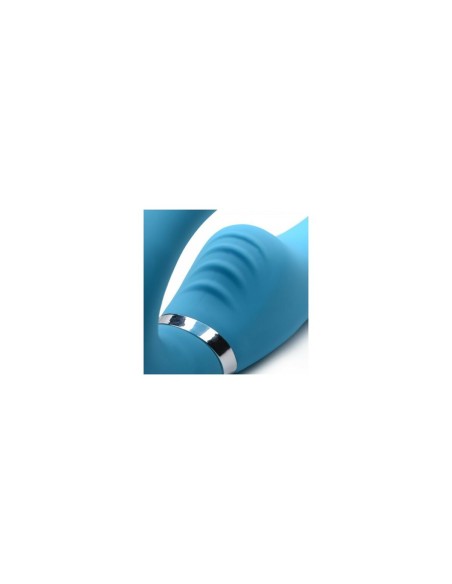 Masseur Double Pénétration XR Bleu Silicone