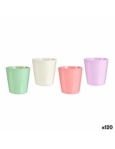 Pot Ibergarden LINCE-CLAROS Blanc Vert Rose Lila Argile 16,5 x 16 x 16,5 cm (120 Unités)