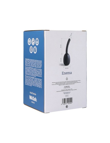 Poire Butt Plug extensible Virgite Noir 150 ml