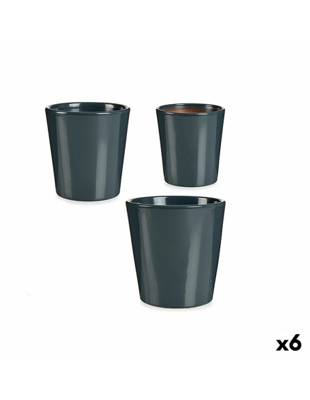 Set de pots Ibergarden LINCE PQ - 7011 Anthracite Argile (6 Unités)