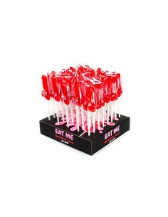 Sucette Érotique Secret Play Pénis Fraise 40 Unités