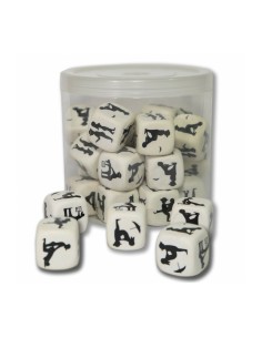 Jeu de dés érotique Divertysex Blanc 25 Unités