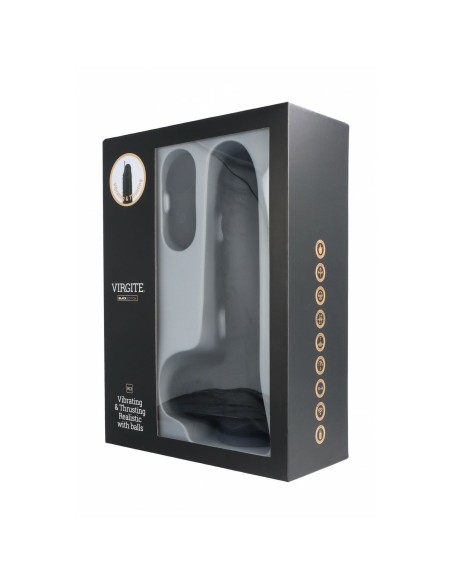 Gode réaliste Virgite R13 Noir 20 cm