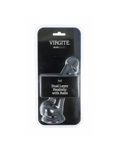 Gode réaliste Virgite R33 Noir 18,5 cm 2