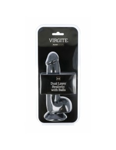 Gode réaliste Virgite R28 Noir 20 cm 2