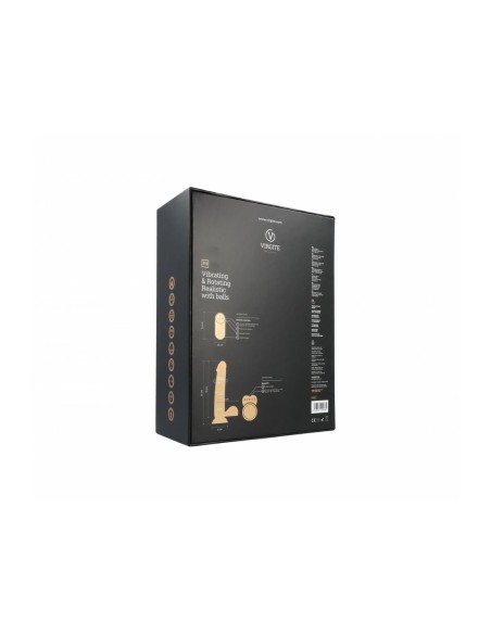 Gode réaliste Virgite R9 Noir 19 cm