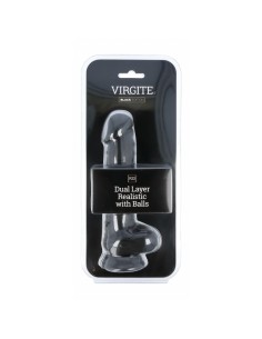 Gode réaliste Virgite R23 Noir 20 cm 2