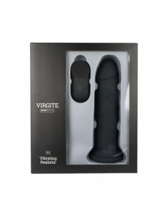 Gode réaliste Virgite R15 Noir 16,5 cm 2