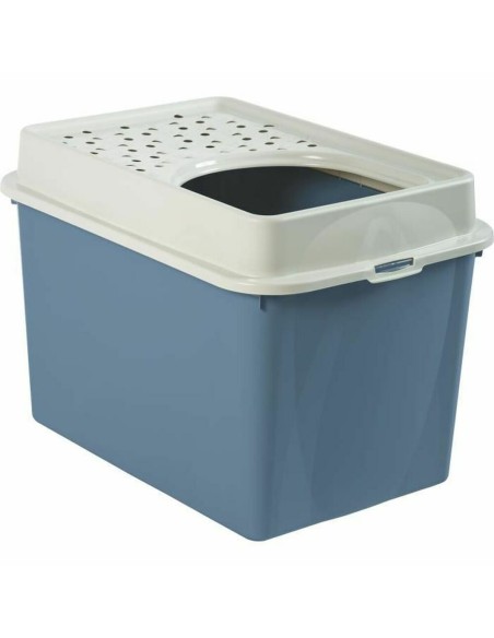 Bac à litière pour chats Rotho My Pet BERTY 57 x 40 x 33 cm Bleu/Blanc