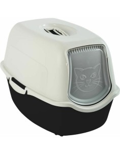 Bac à litière pour chats Rotho My Pet BAILEY 56 x 28 x 39 cm Blanc/Noir