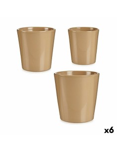 Set de pots Ibergarden LINCE PQ - TOPO Beige Argile (6 Unités)