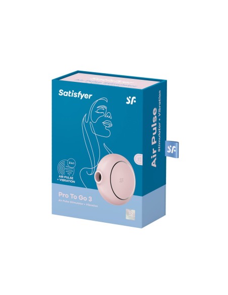 Aspirateur à clitoris Satisfyer Pro to go 3 Rose