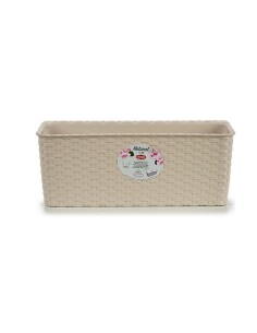 Jardinière Stefanplast 15,5 x 13,5 x 38,5 cm Beige Plastique (12 Unités) 2