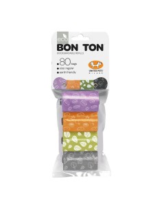 Sacs d'hygiène United Pets Bon Ton Regular Chien Assortiment de couleurs (4 x 20 uds)