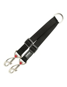 2 Accouplement pour laisse de chien Red Dingo Noir black (2 x 25-34 cm)