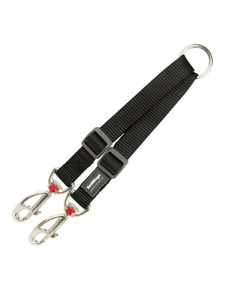 2 Accouplement pour laisse de chien Red Dingo Noir black (1.2 x 16.5-22 cm) (1,2 x 16.5-22 cm)