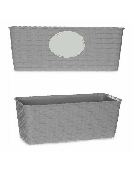 Jardinière Stefanplast 73660 Gris Plastique 13 x 11 x 29 cm (12 Unités)