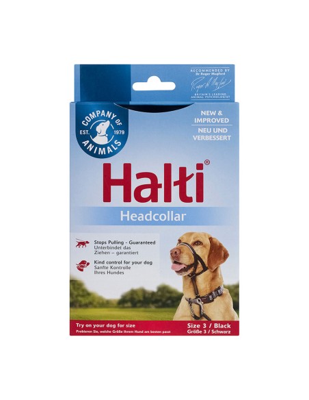 Collier d'entraînement pour chiens Company of Animals Halti Noir Muselière (40-54 cm)