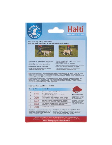 Collier d'entraînement pour chiens Company of Animals Halti Noir Muselière (35-48 cm)