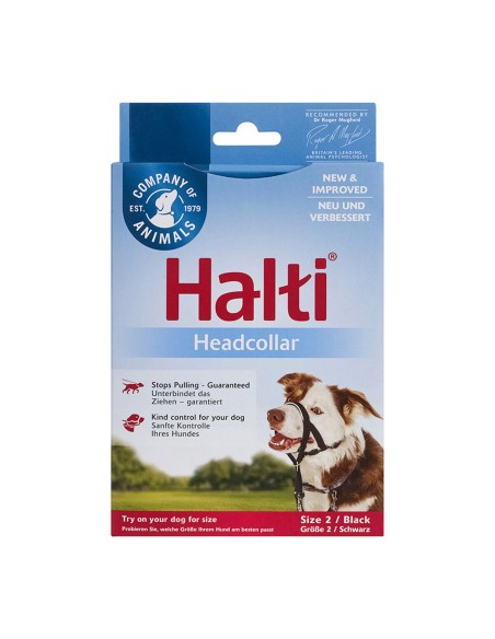 Collier d'entraînement pour chiens Company of Animals Halti Noir Muselière (35-48 cm)