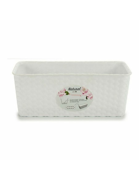 Jardinière Stefanplast Blanc Plastique 13 x 11 x 28,5 cm (12 Unités)