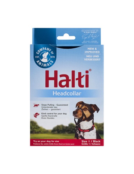 Collier d'entraînement pour chiens Company of Animals Halti Noir Muselière (31-40 cm)
