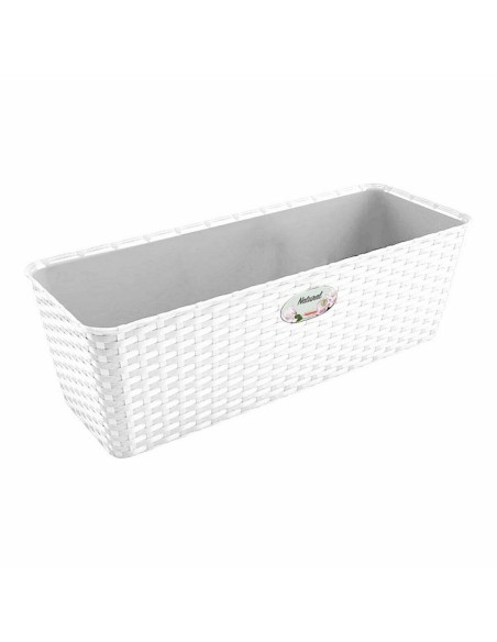 Jardinière Stefanplast Blanc Plastique 13 x 11 x 28,5 cm (12 Unités)