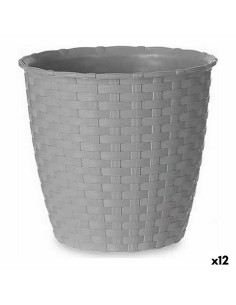 Pot Stefanplast Gris Plastique 14 x 13 x 14 cm (12 Unités)