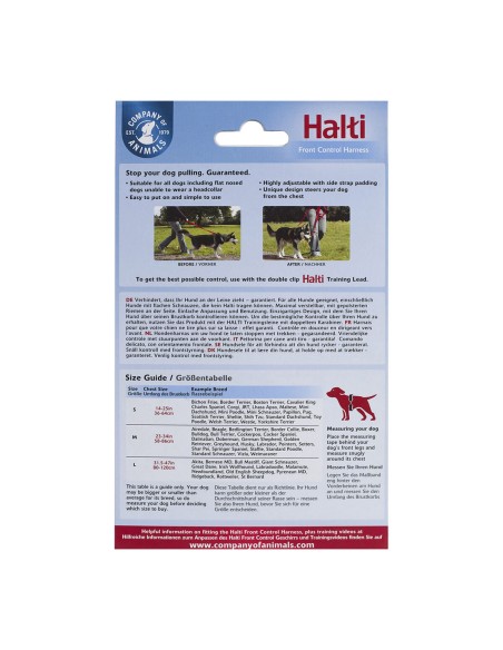Harnais pour Chien Company of Animals Halti Noir/Rouge Taille S (36-64 cm)