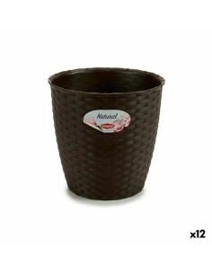 Pot Stefanplast Plastique Chocolat 19 x 17,5 x 19 cm (12 Unités)