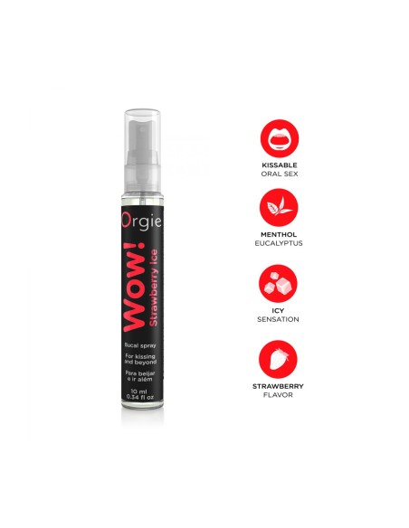 Popper à vaporiser Orgie Strawberry Ice Bucal