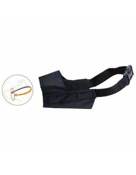 Muselière Gloria Noir Nylon Taille 3 (18.5 cm)
