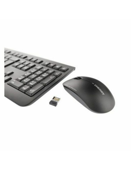 Clavier et souris sans fil Cherry JD-0710ES-2 Noir Espagnol Qwerty