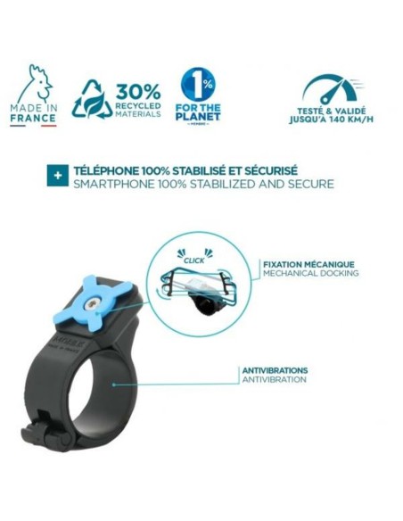 Support Caméra de Sport pour Vélos Mobilis 044028 Noir Silicone