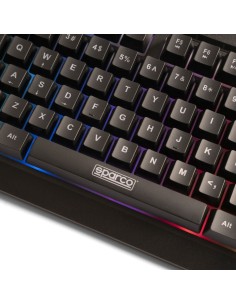 Clavier pour jeu Sparco SPMEMKEYBOARD Espagnol Qwerty 2