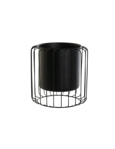 Cache-pot DKD Home Decor Noir Métal 26 x 26 x 26 cm