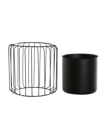 Cache-pot DKD Home Decor Noir Métal 26 x 26 x 26 cm